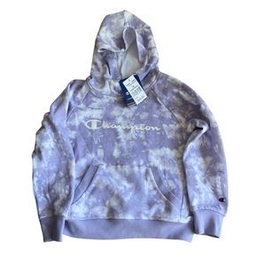 Champion Girls Purple Tie-dye Hoodie
